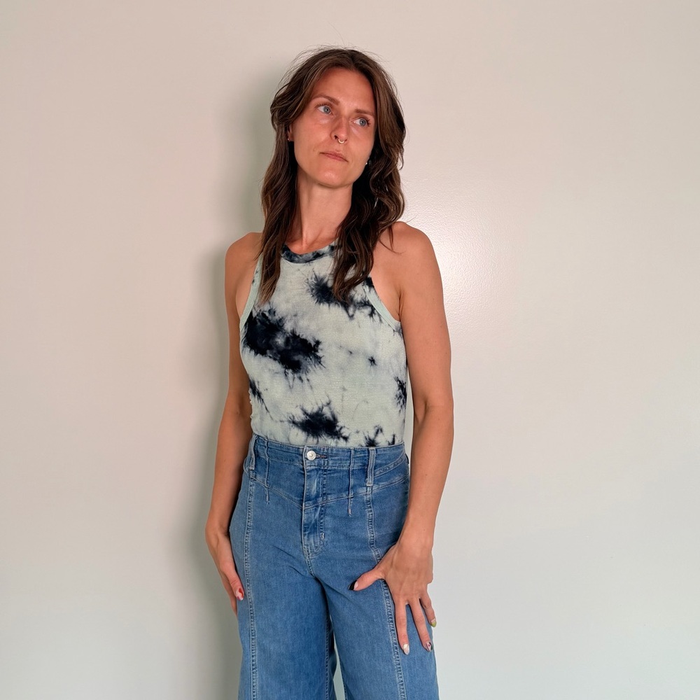Tie-Dye Halter Tank Top BodySuit